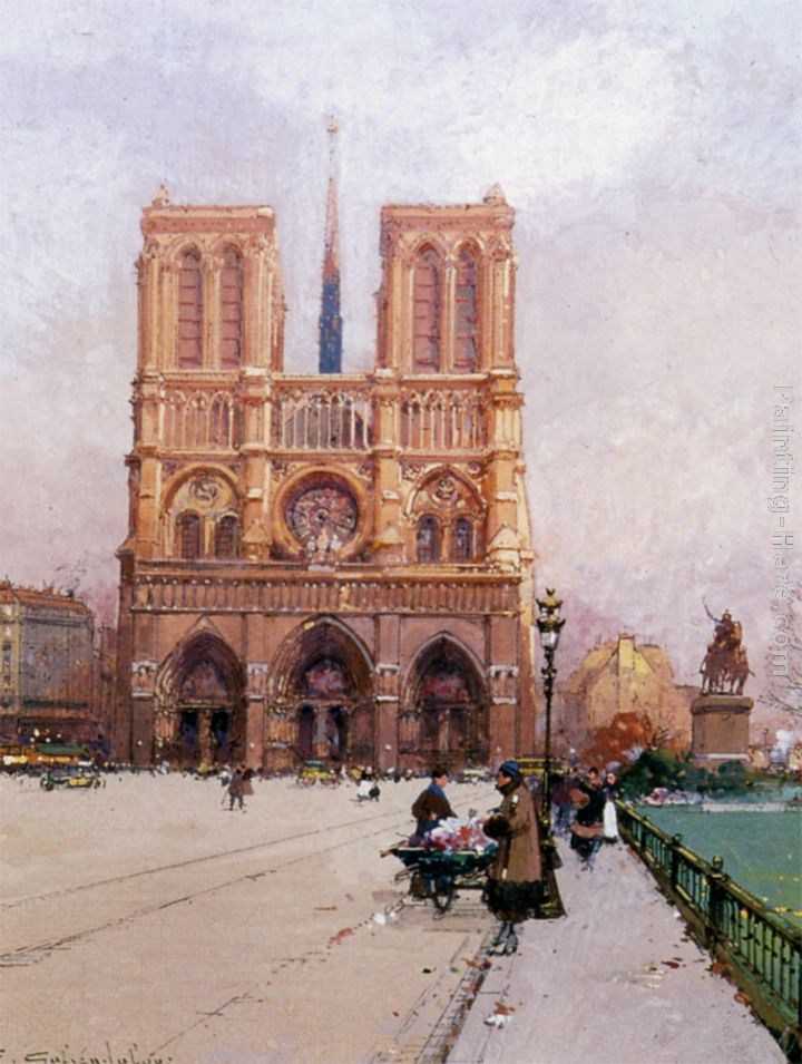 Eugene Galien-Laloue Notre Dame de Paris